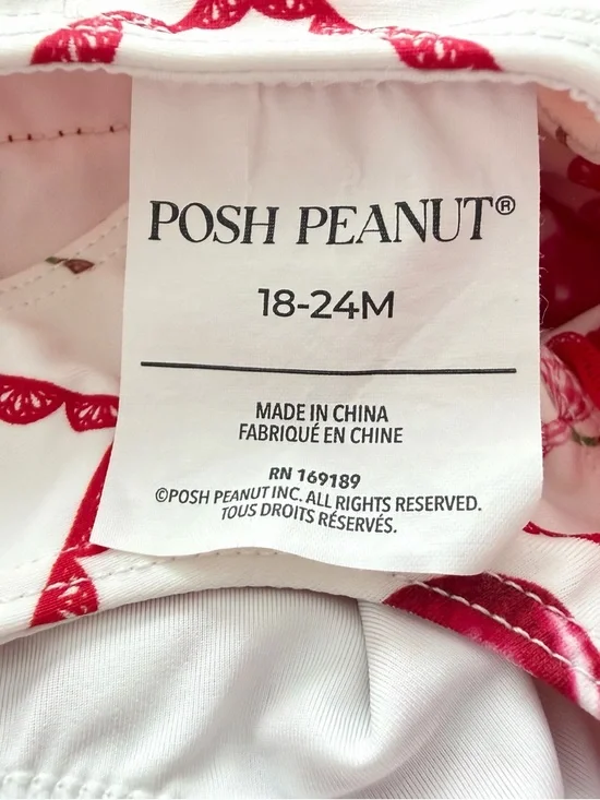 Posh Peanut One Piece Tutu Swimsuit | 18-24m | Cherry Cheryl Print - Picture 11 of 13